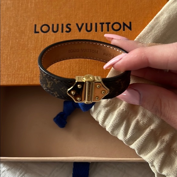 Women’s Louis Vuitton Leather Monogram Bracelet - Picture 2 of 4